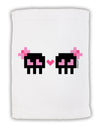 8-Bit Skull Love - Girl and Girl Micro Terry Sport Towel 15 X 22 inches-Sport Towel-TooLoud-White-Davson Sales