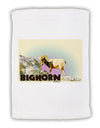 Bighorn Ram WatercolorText Micro Terry Sport Towel 11 x 18 inches-TooLoud-White-Davson Sales