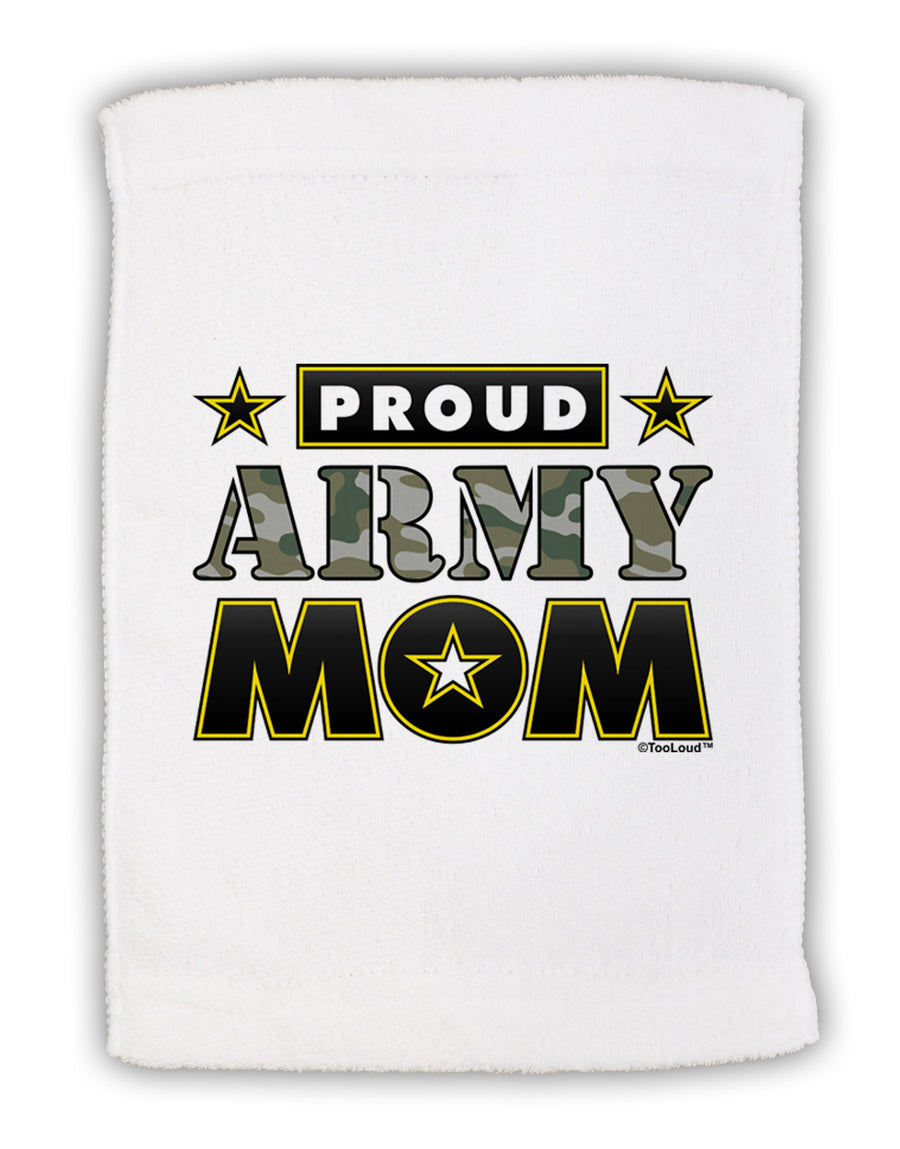 Proud Army Mom Micro Terry Sport Towel 11 x 18 inches-TooLoud-White-Davson Sales