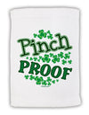 Pinch Proof St Patricks Day Micro Terry Sport Towel 11 x 18 inches-Sport Towel-TooLoud-White-Davson Sales