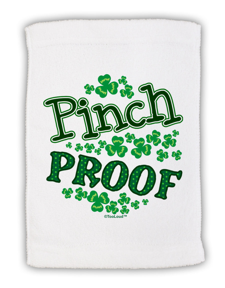 Pinch Proof St Patricks Day Micro Terry Sport Towel 11 x 18 inches-Sport Towel-TooLoud-White-Davson Sales