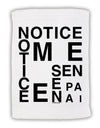 Notice Me Senpai Artistic Text Micro Terry Sport Towel 11 x 18 inches-TooLoud-White-Davson Sales