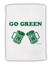 Go Green - St. Patrick's Day Green Beer Micro Terry Sport Towel 11 x 18 Inch by TooLoud-Sport Towel-TooLoud-White-Davson Sales