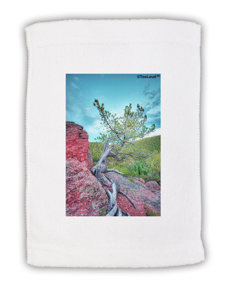 CO Cliffside Tree Micro Terry Sport Towel 11 x 18 inches-TooLoud-White-Davson Sales