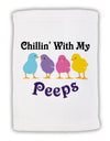 Chillin With My Peeps Micro Terry Sport Towel 11 x 18 Inch-Sport Towel-TooLoud-White-Davson Sales