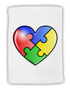 Big Puzzle Heart - Autism Awareness Micro Terry Sport Towel 15 X 22 inches by TooLoud-Sport Towel-TooLoud-White-Davson Sales