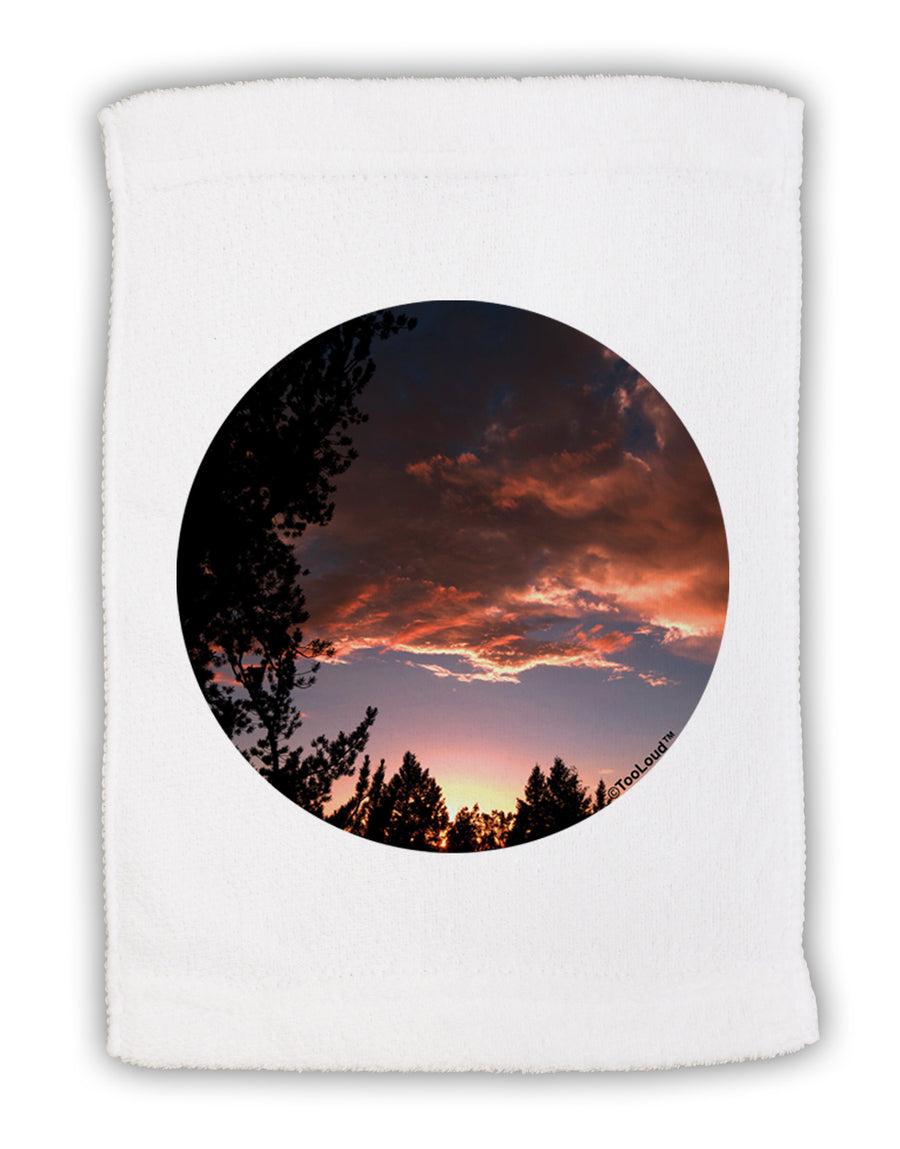 Forest Sunset Micro Terry Sport Towel 15 X 22 inches by TooLoud-Sport Towel-TooLoud-White-Davson Sales