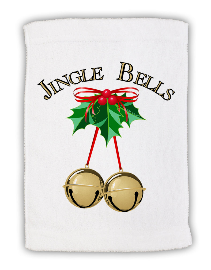 Jingle Bells Micro Terry Sport Towel 15 X 22 inches by TooLoud-Sport Towel-TooLoud-White-Davson Sales