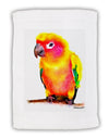 Sun Conure Parrot Watercolor Micro Terry Sport Towel 11 x 18 inches-TooLoud-White-Davson Sales