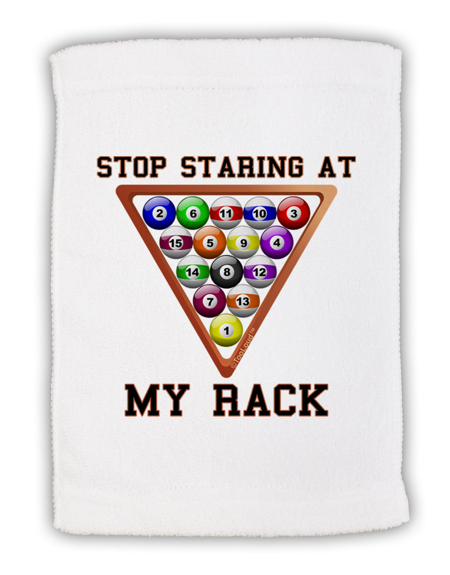 Stop Staring At My Rack - Pool Micro Terry Sport Towel 15 X 22 inches-Sport Towel-TooLoud-White-Davson Sales