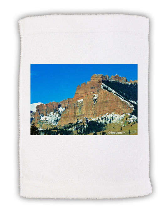 Colorado Snowy Mountains Micro Terry Sport Towel 11 x 18 inches-TooLoud-White-Davson Sales