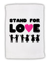 Stand For Love Pink Heart Micro Terry Sport Towel 11 x 18 inches-TooLoud-White-Davson Sales