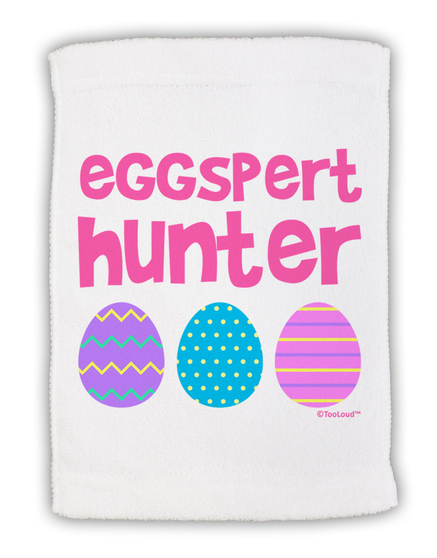 Eggspert Hunter - Easter - Pink Micro Terry Sport Towel 11 x 18 Inch by TooLoud-Sport Towel-TooLoud-White-Davson Sales