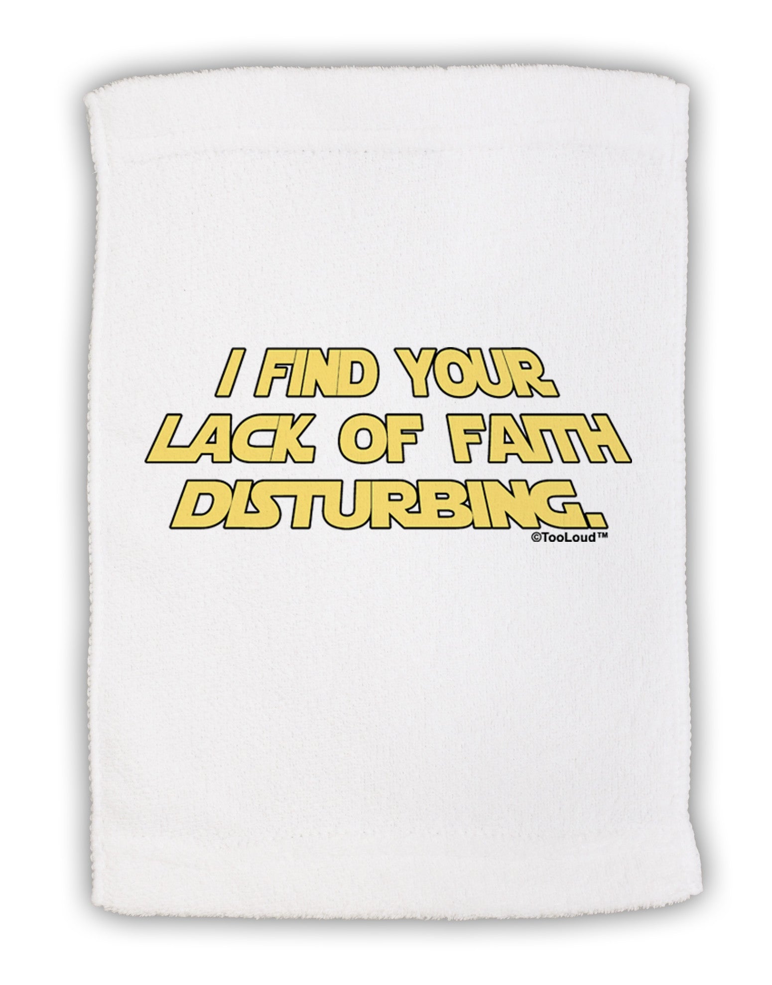 Lack of Faith Micro Terry Sport Towel 11 x 18 inches-TooLoud-White-Davson Sales