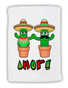 Fiesta Cactus Couple Amor Micro Terry Sport Towel 15 X 22 inches by TooLoud-Sport Towel-TooLoud-White-Davson Sales