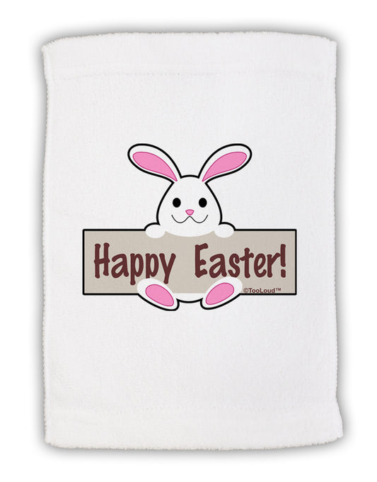 Cute Bunny - Happy Easter Micro Terry Sport Towel 11 x 18 Inch by TooLoud-Sport Towel-TooLoud-White-Davson Sales