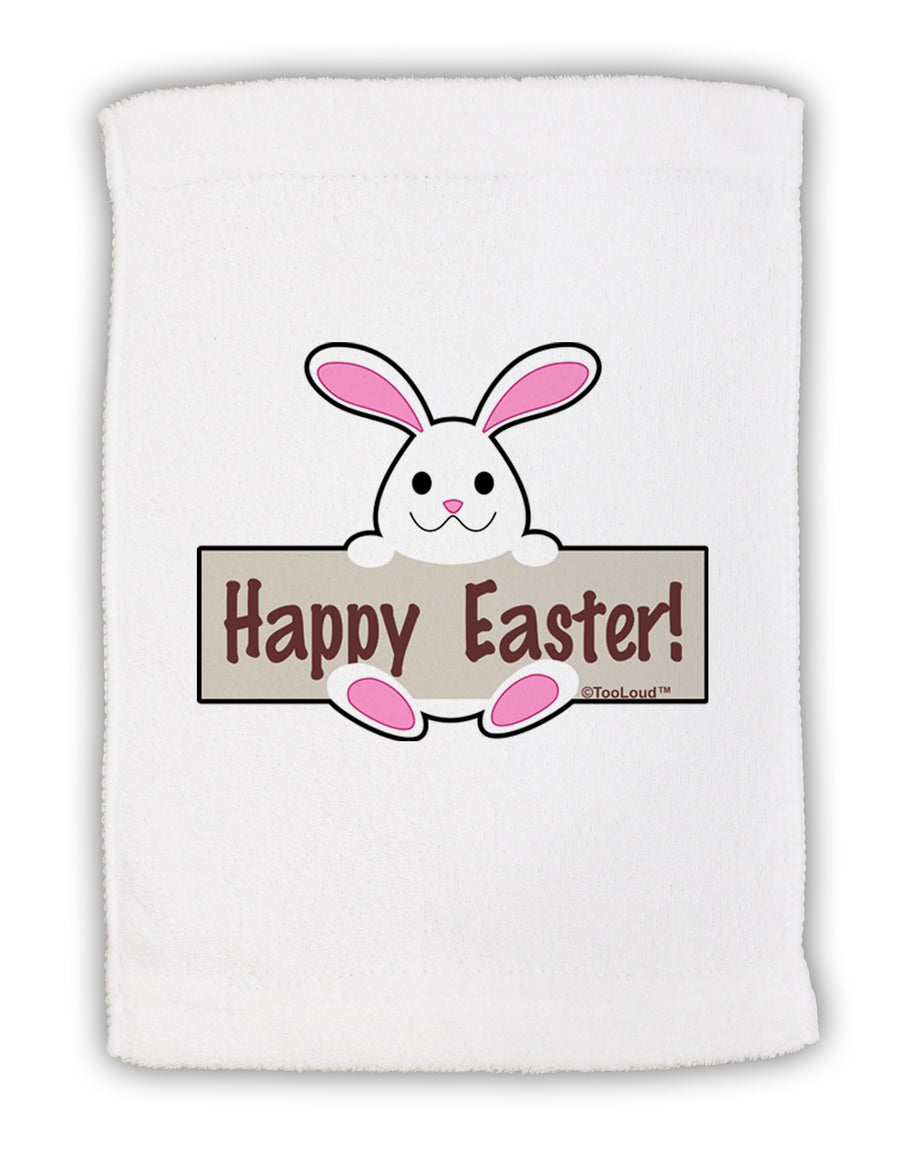 Cute Bunny - Happy Easter Micro Terry Sport Towel 11 x 18 Inch by TooLoud-Sport Towel-TooLoud-White-Davson Sales