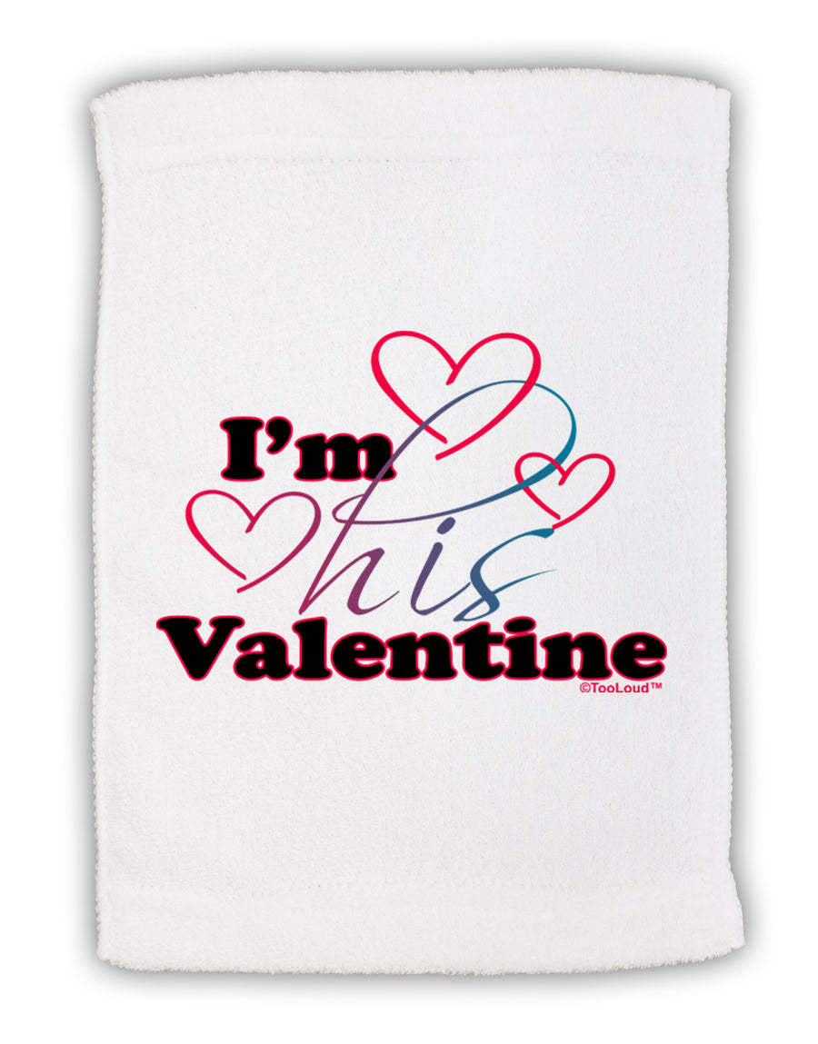 I'm HIS Valentine Micro Terry Sport Towel 15 X 22 inches-Sport Towel-TooLoud-White-Davson Sales