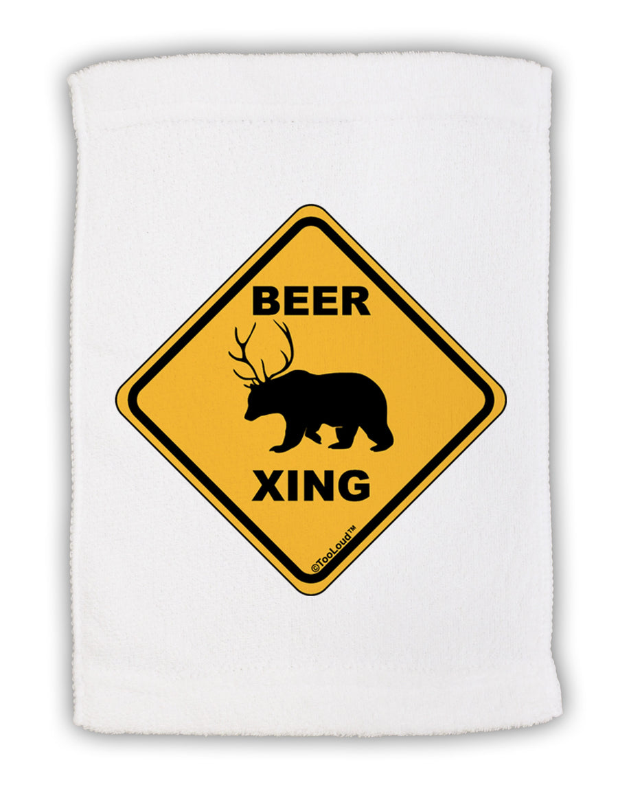 Beer Xing Micro Terry Sport Towel 11 x 18 inches-TooLoud-White-Davson Sales