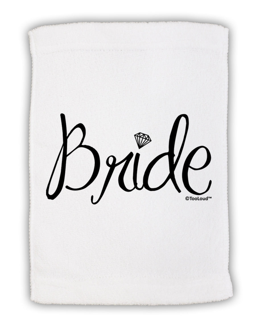 Bride Design - Diamond Micro Terry Sport Towel 15 X 22 inches-Sport Towel-TooLoud-White-Davson Sales