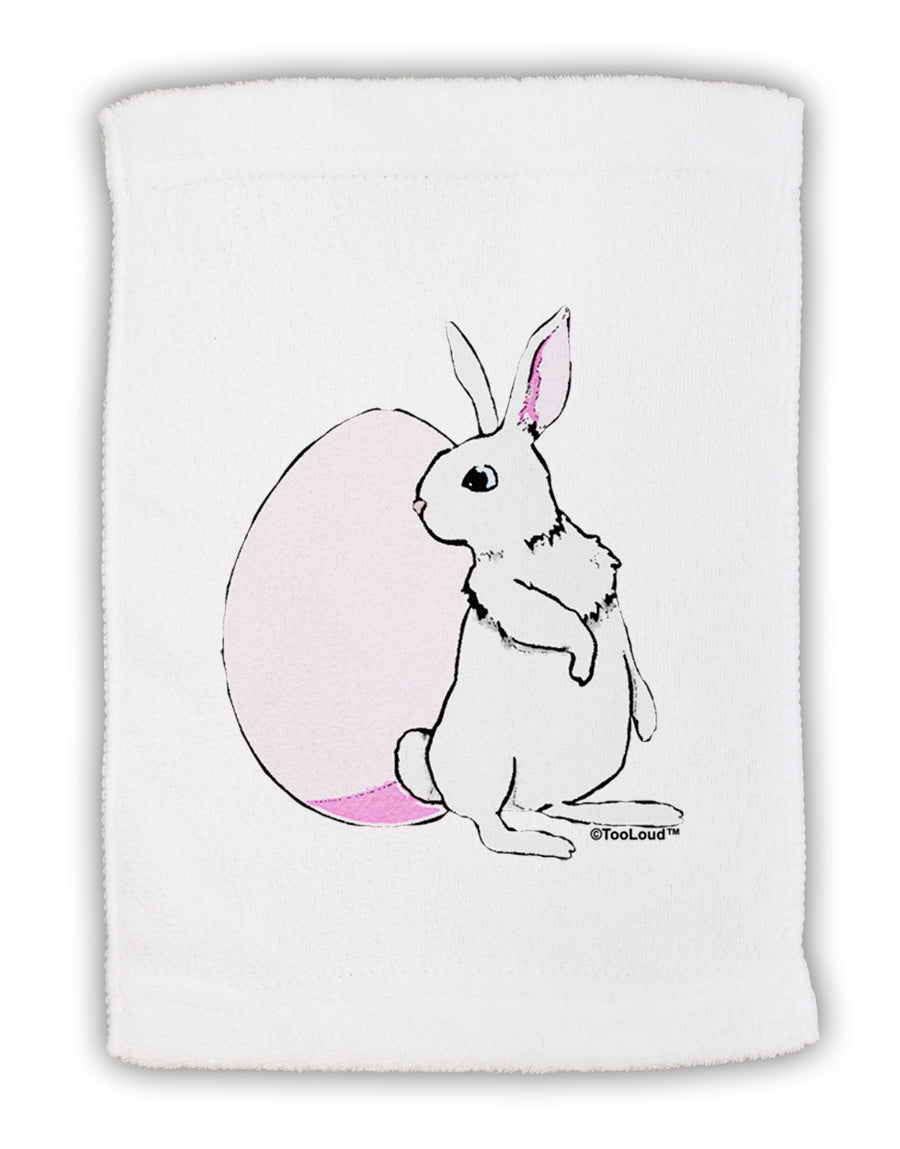 Easter Bunny and Egg Design Micro Terry Sport Towel 11 x 18 Inch by TooLoud-Sport Towel-TooLoud-White-Davson Sales