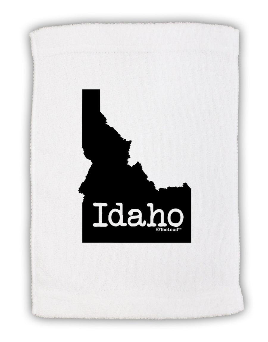 Idaho - United States Shape Micro Terry Sport Towel 11 x 18 Inch-Sport Towel-TooLoud-White-Davson Sales