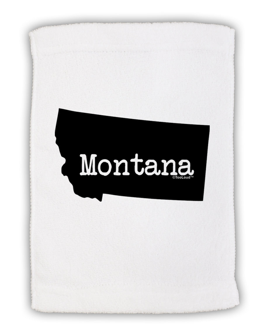 Montana - United States Shape Micro Terry Sport Towel 11 x 18 Inch by TooLoud-Sport Towel-TooLoud-White-Davson Sales