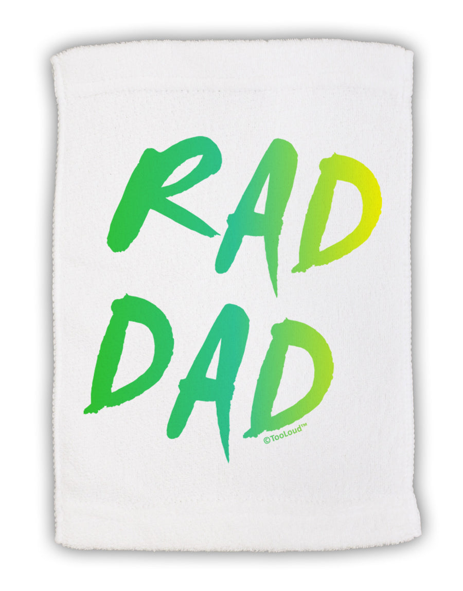 Rad Dad Design - 80s Neon Micro Terry Sport Towel 15 X 22 inches-Sport Towel-TooLoud-White-Davson Sales