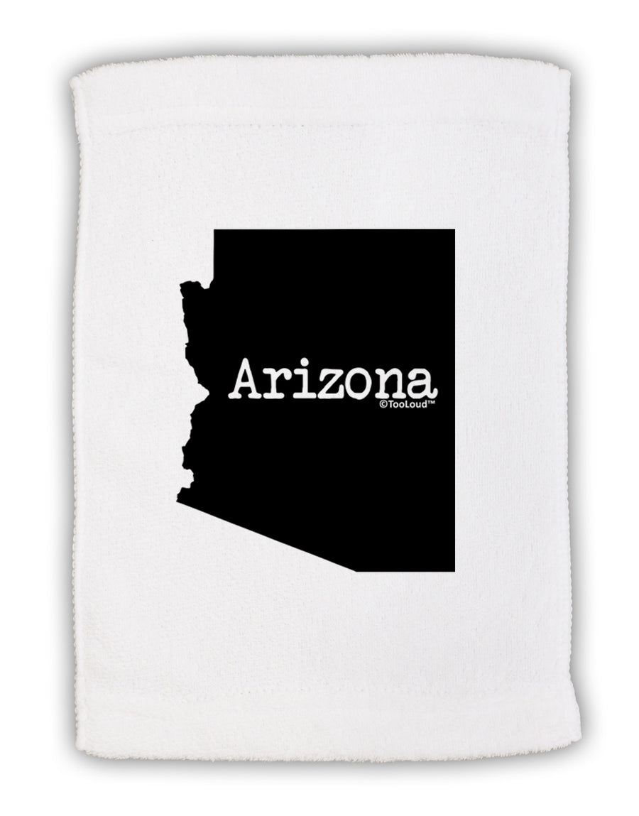 Arizona - United States Shape Micro Terry Sport Towel 11 x 18-TooLoud-White-Davson Sales