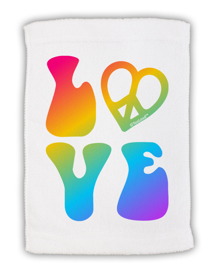 Peace and Love - Peace Heart Love Micro Terry Sport Towel 15 X 22 inches-Sport Towel-TooLoud-White-Davson Sales