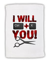 I Will Ctrl X You Micro Terry Sport Towel 11 x 18 inches-TooLoud-White-Davson Sales