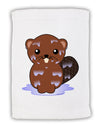 Cute Wet Beaver Micro Terry Sport Towel 11 x 18 inches-TooLoud-White-Davson Sales