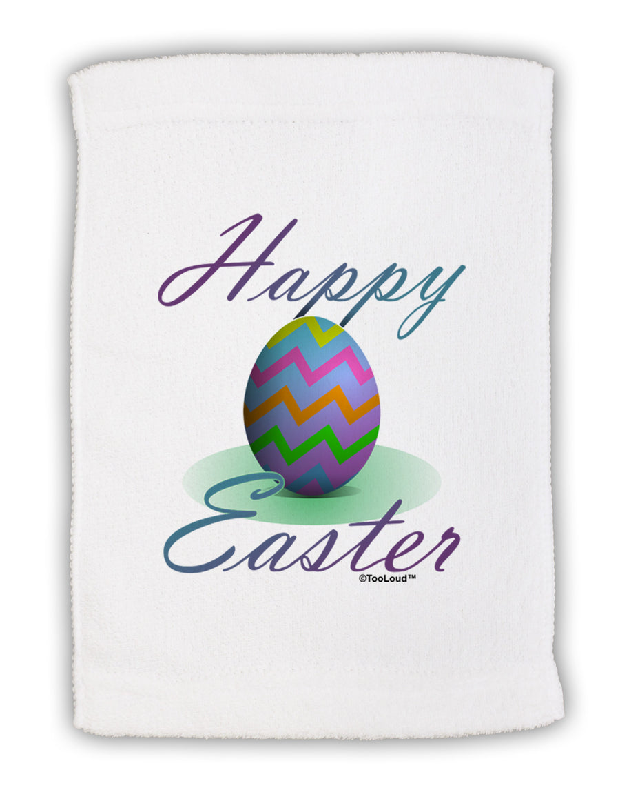 One Happy Easter Egg Micro Terry Sport Towel 11 x 18 inches-TooLoud-White-Davson Sales