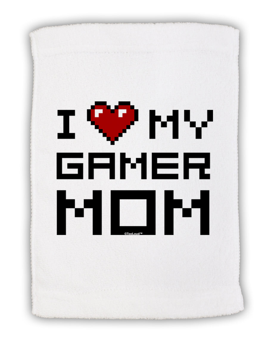 I Heart My Gamer Mom Micro Terry Sport Towel 15 X 22 inches by TooLoud-Sport Towel-TooLoud-White-Davson Sales