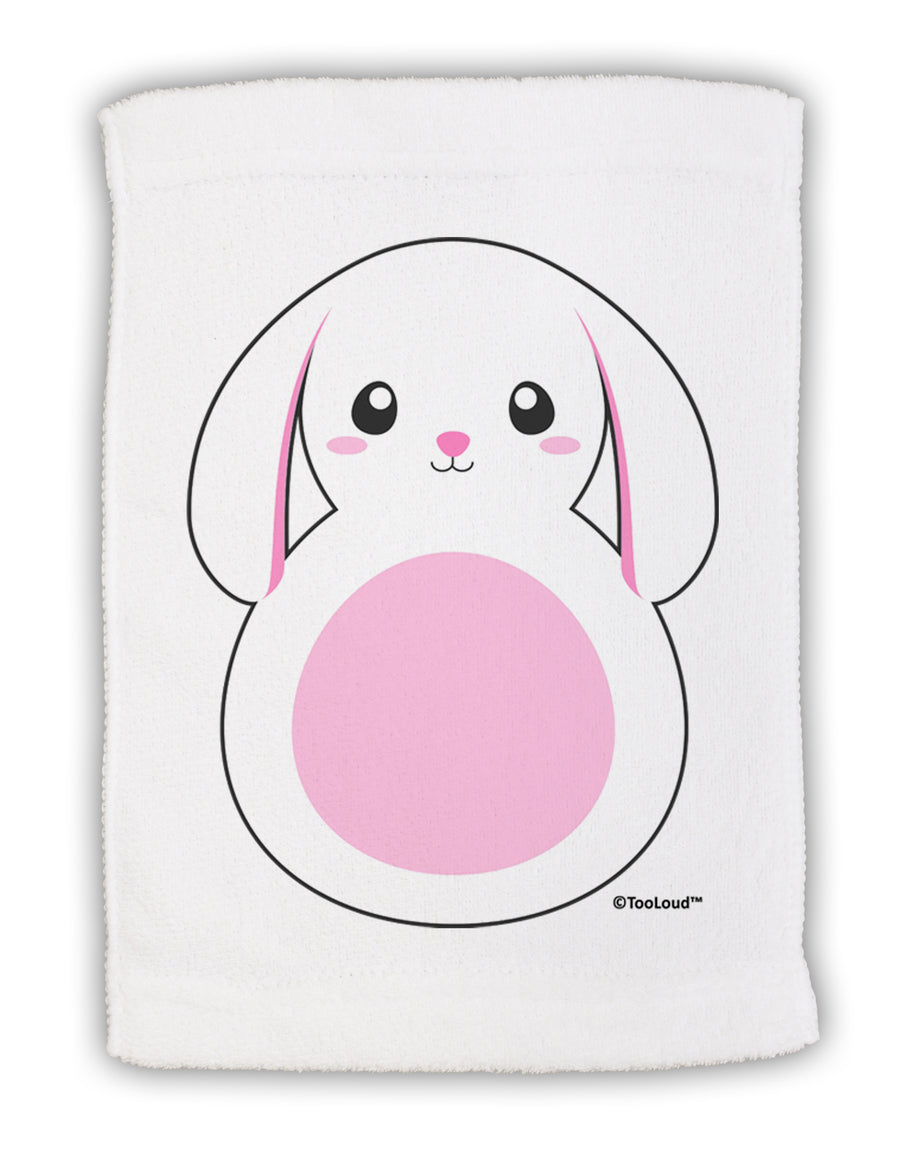 Cute Bunny with Floppy Ears - Pink Micro Terry Sport Towel 11 x 18 Inch by TooLoud-Sport Towel-TooLoud-White-Davson Sales