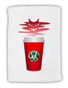 Red Cup Satan Coffee Micro Terry Sport Towel 15 X 22 inches by TooLoud-Sport Towel-TooLoud-White-Davson Sales