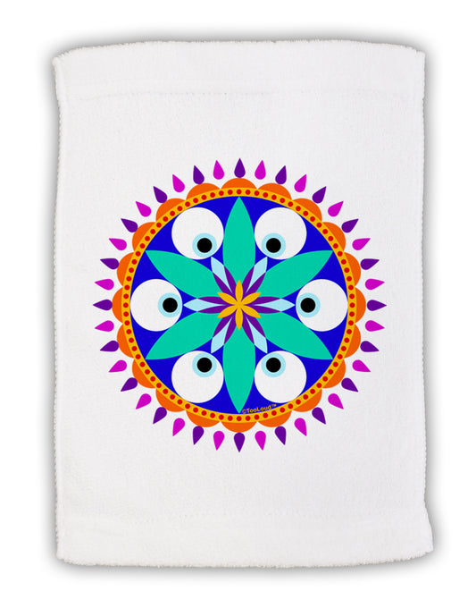 Evil Eye Protection Mandala Micro Terry Sport Towel 15 X 22 inches by TooLoud-Sport Towel-TooLoud-White-Davson Sales
