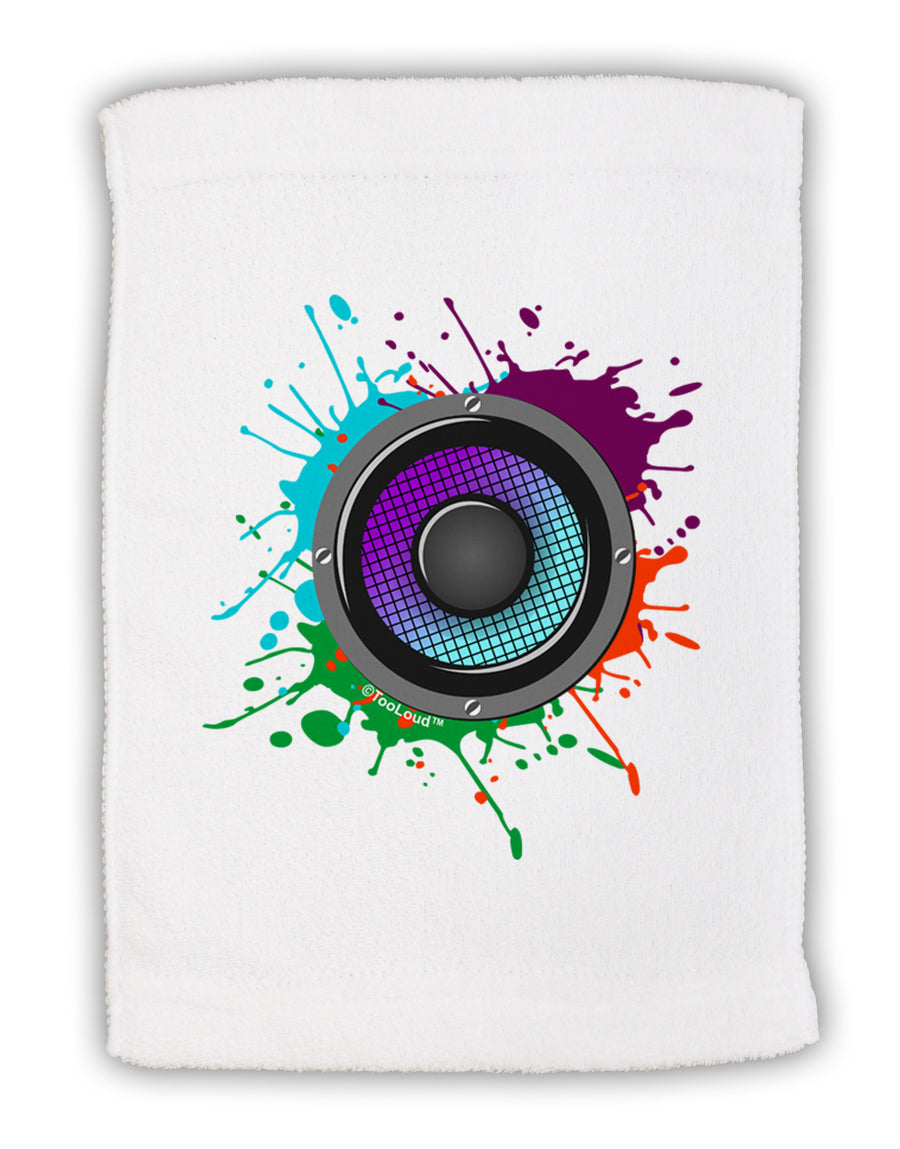 Paint Splatter Speaker Micro Terry Sport Towel 15 X 22 inches-Sport Towel-TooLoud-White-Davson Sales