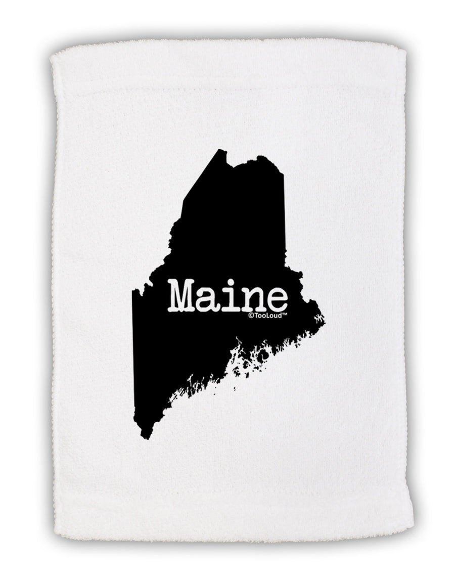 Maine - United States Shape Micro Terry Sport Towel 11 x 18 Inch-Sport Towel-TooLoud-White-Davson Sales