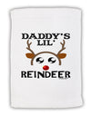 Daddy's Lil Reindeer Boy Micro Terry Sport Towel 11 x 18 inches-TooLoud-White-Davson Sales