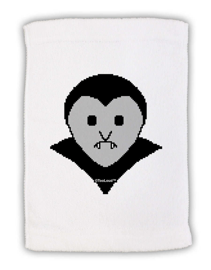Cute Pixel Vampire Male Micro Terry Sport Towel 11 x 18 inches-TooLoud-White-Davson Sales