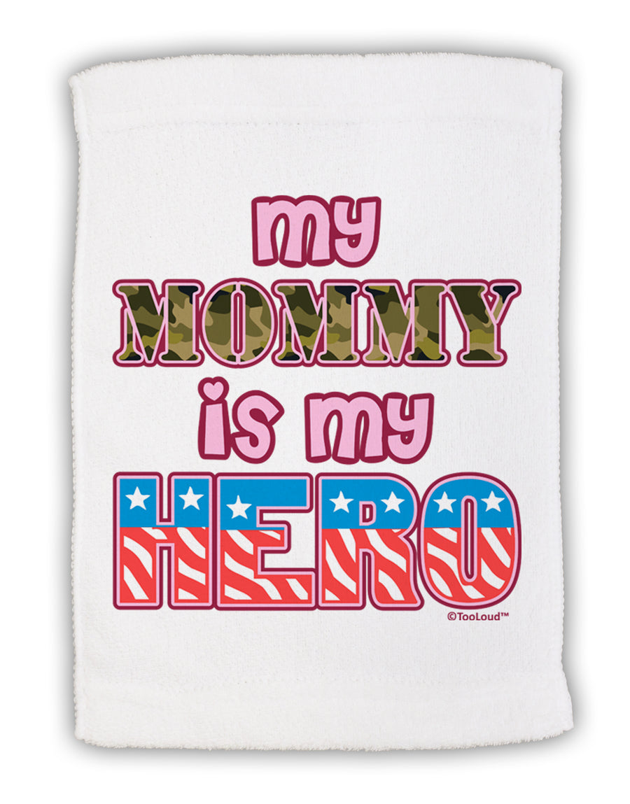 My Mommy is My Hero - Armed Forces - Pink Micro Terry Sport Towel 15 X 22 inches by TooLoud-Sport Towel-TooLoud-White-Davson Sales