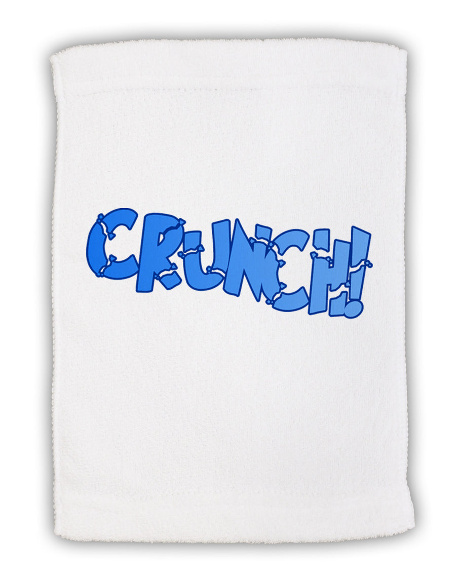 Onomatopoeia CRUNCH Micro Terry Sport Towel 11 x 18 inches-TooLoud-White-Davson Sales