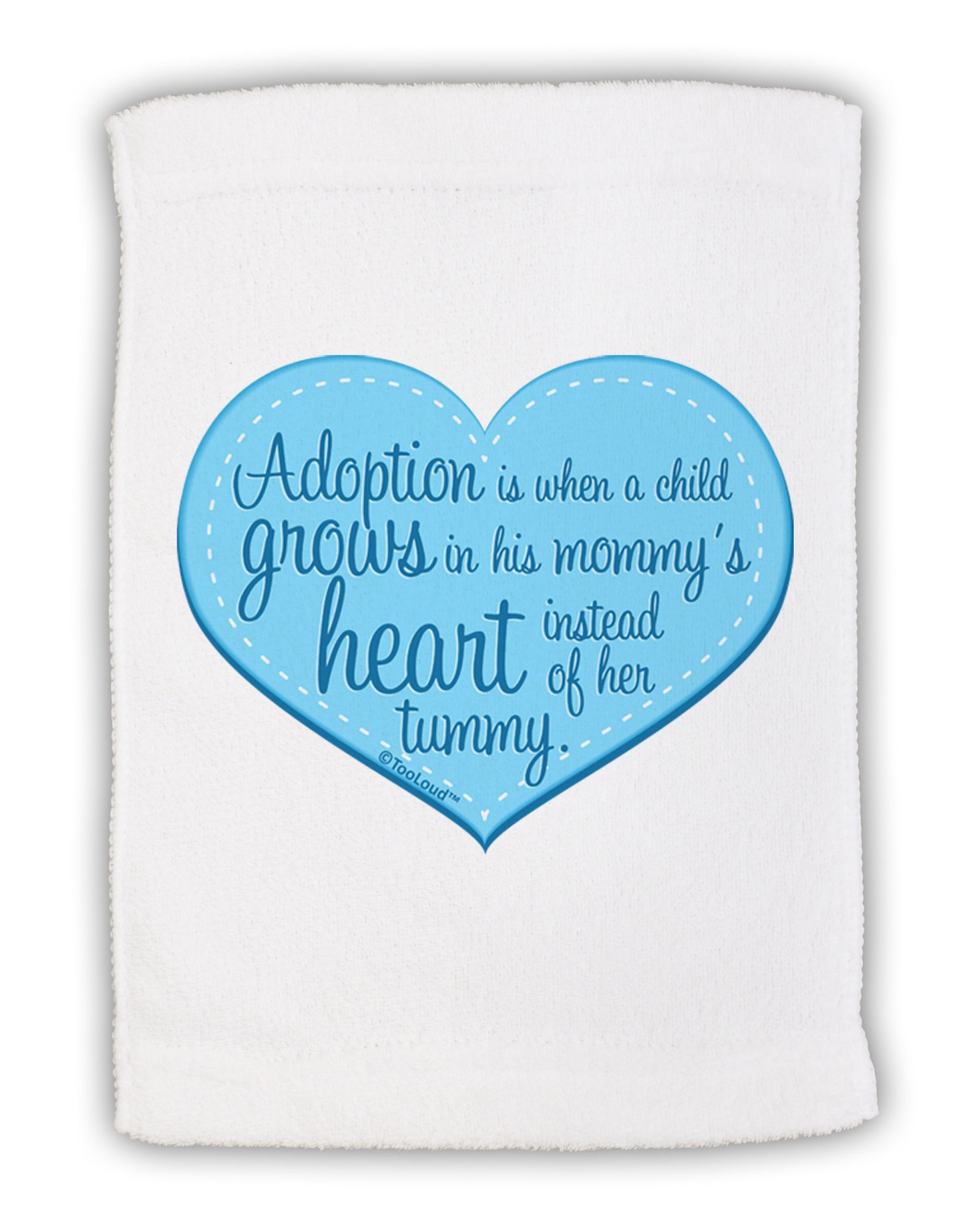 Adoption is When - Mom and Son Quote Micro Terry Sport Towel 15 X 22 inches by TooLoud-Sport Towel-TooLoud-White-Davson Sales