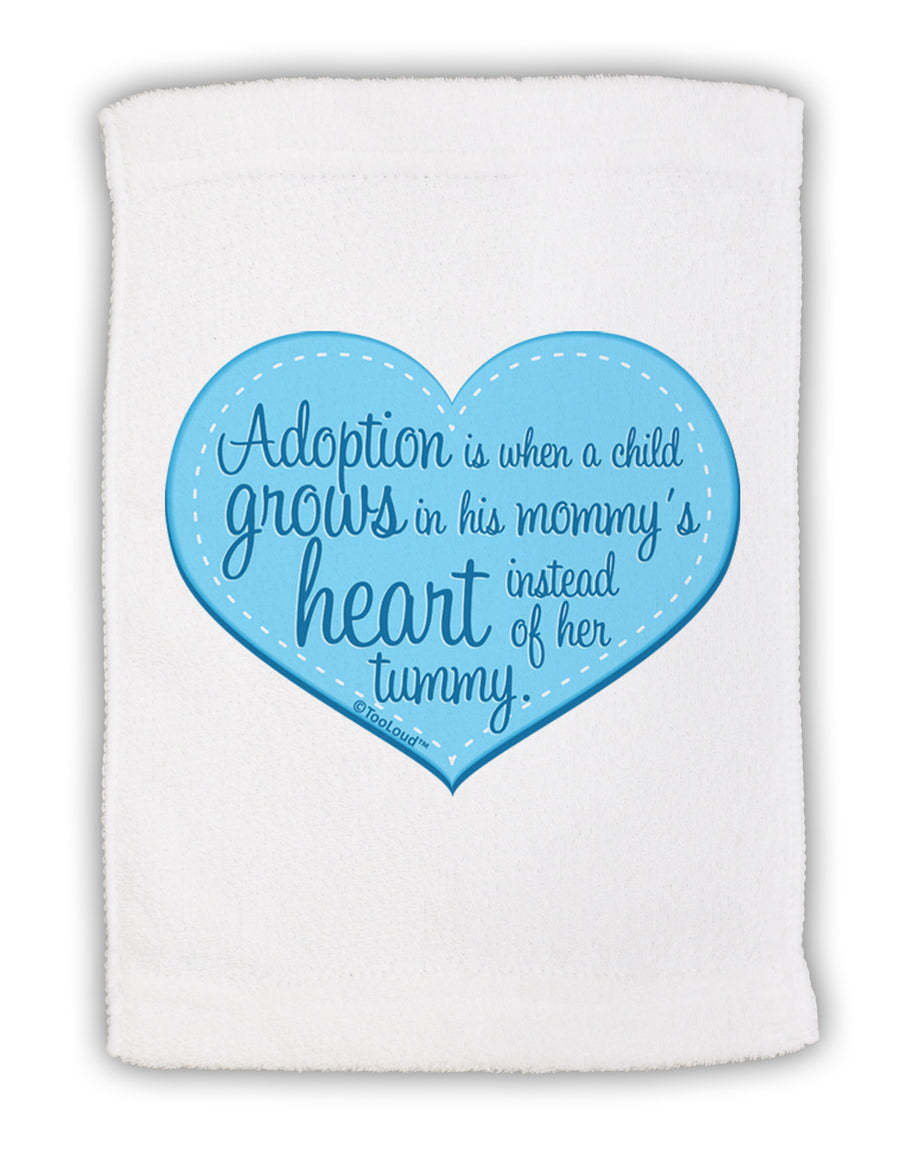Adoption is When - Mom and Son Quote Micro Terry Sport Towel 15 X 22 inches by TooLoud-Sport Towel-TooLoud-White-Davson Sales