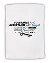 Tolerance And Acceptance Micro Terry Sport Towel 11 x 18 inches-TooLoud-White-Davson Sales