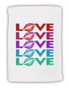 Colorful Love Kisses Micro Terry Sport Towel 15 X 22 inches-Sport Towel-TooLoud-White-Davson Sales