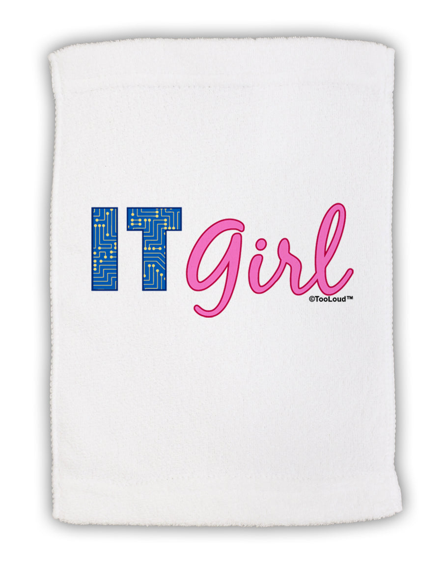 IT Girl Micro Terry Sport Towel 15 X 22 inches by TooLoud-Sport Towel-TooLoud-White-Davson Sales