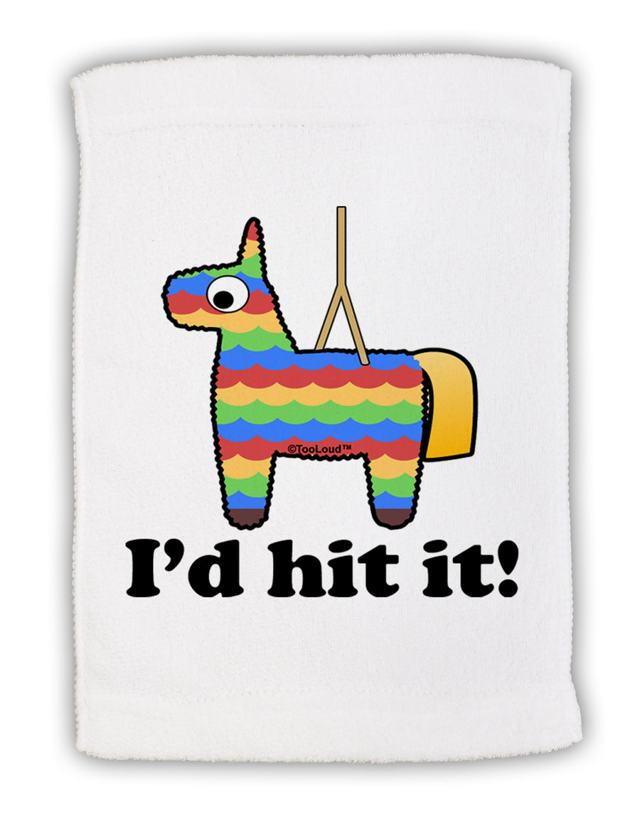 I'd Hit it - Funny Pinata Design Micro Terry Sport Towel 15 X 22 inches by TooLoud-Sport Towel-TooLoud-White-Davson Sales