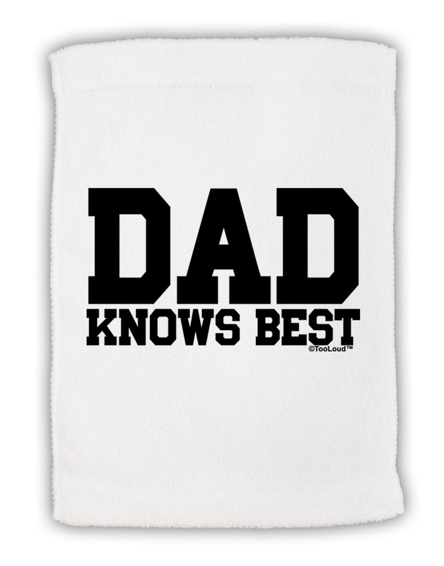 Dad Knows Best Micro Terry Sport Towel 15 X 22 inches by TooLoud-Sport Towel-TooLoud-White-Davson Sales